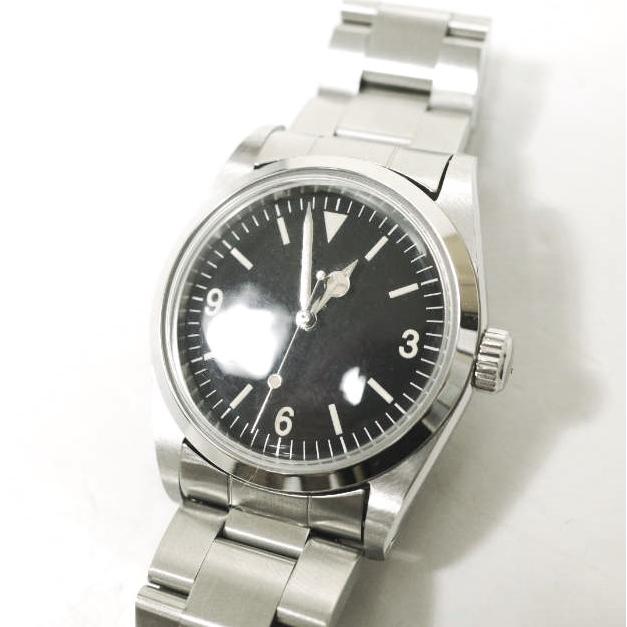 SUSPENSION i against i BLANK TOY WATCH 002 SEIKO製 自動巻き 腕時計 シルバー ブラック文字盤 ウォッチ 定価66,000円 ウォッチ g21434 |  | 02