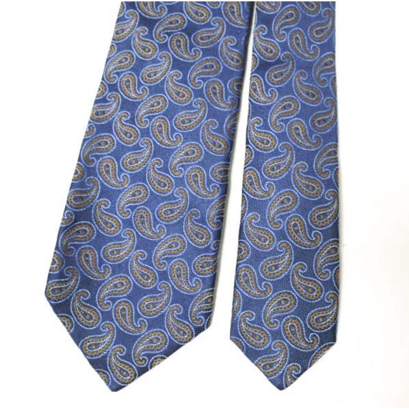 KITON キートン イタリア製 ペイズリーシルクネクタイ NAVY g21468 |  | 02