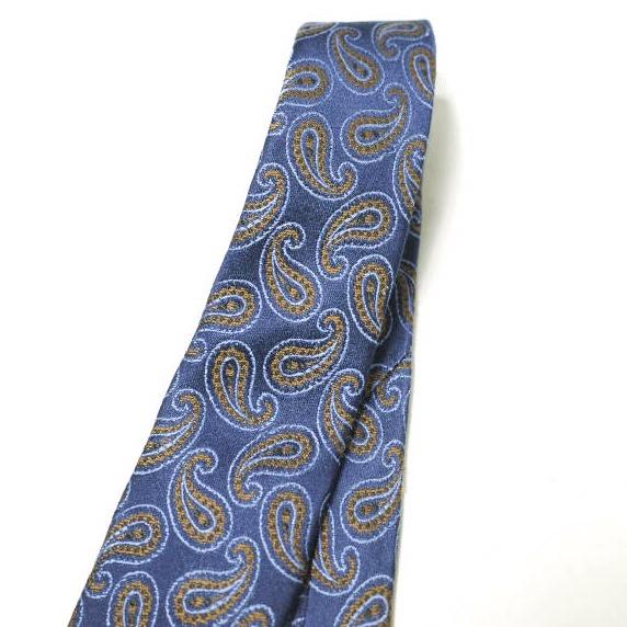 KITON キートン イタリア製 ペイズリーシルクネクタイ NAVY g21468 |  | 03