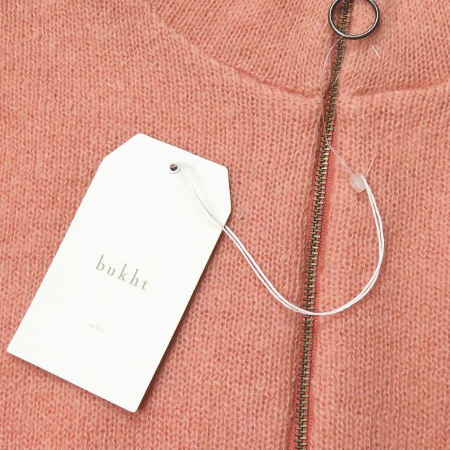 新品 bukht ブフト MOHAIR ZIP MOC NECK KNIT モヘヤジップモックネックニット BW-162308 2(M) ピンク セーター ハーフジップ ☆☆g2147 |  | 05