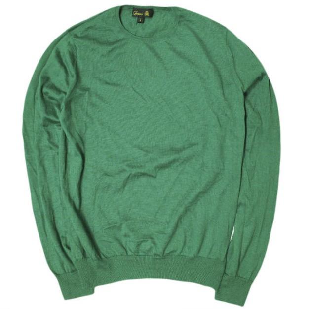 11/7限定価格Drawerドゥロワー 定番カシミヤシルク18Gリブクルー 11/7限定価格Drawerドゥロワー 定番カシミヤシルク18Gリブクルー