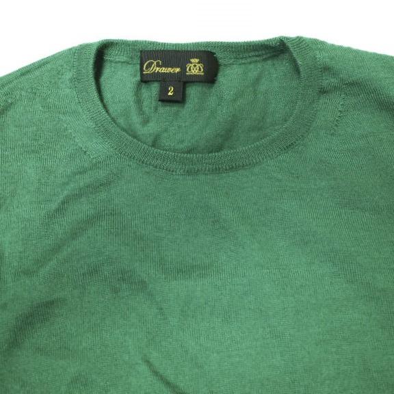 Drawer ドゥロワー 18Gカシミヤシルククルーネックニット 6513-106