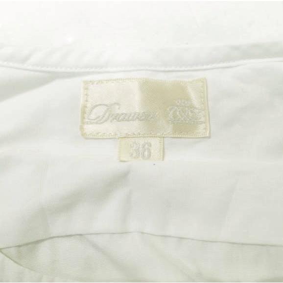 Drawer ドロワー カジュアルシャツ 36(S位) 白 【古着】【中古】 Drawer - Drawer ドロワー Tシャツ・カットソー S 白 【古着】【中古