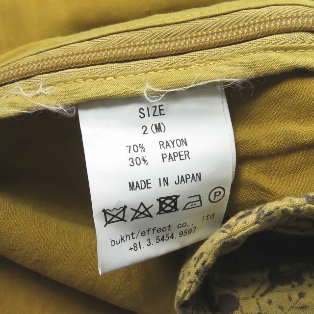 新品 bukht ブフト 日本製 SAFARI JACKET サファリジャケット B-M91405 2(M) MUSTARD ノーカラー ミリタリー ワーク アウター ☆☆g2149 |  | 09