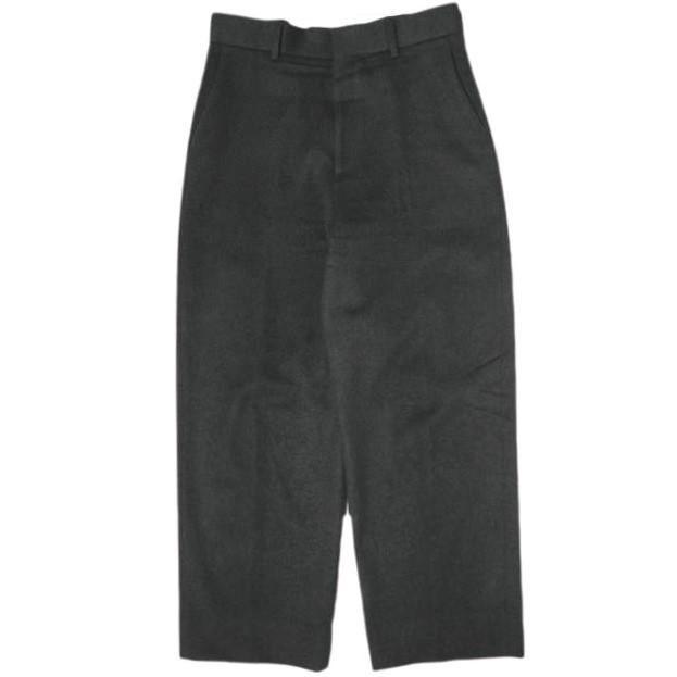 H BEAUTY&YOUTH ウールカシミア ワイドスラックス L H BEAUTY＆YOUTH エイチ 23AW ウールミックスフラノワイドテーパード