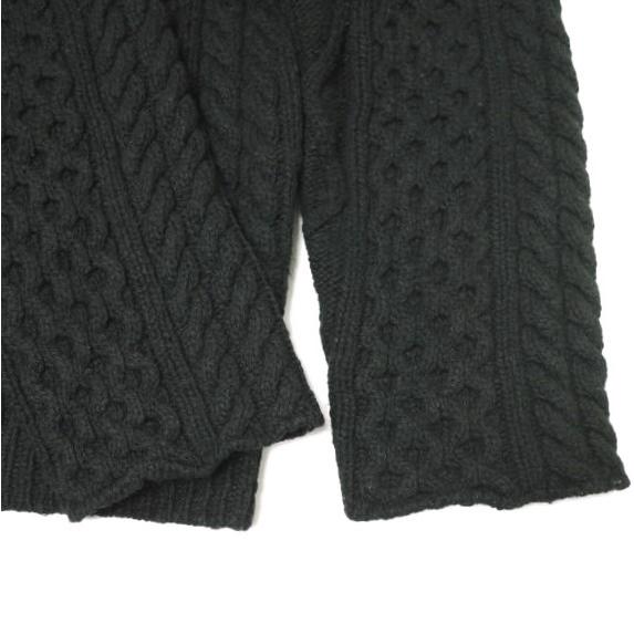 UNUSED x BEAUTY＆YOUTH アンユーズド 別注 fisherman sweater ウールフィッシャーマンニット US1075 0 ブラック セーター ケーブル g21524 |  | 05