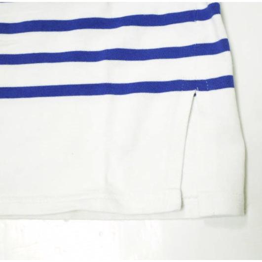 SAINT JAMES セントジェームス フランス製 NAVAL 3/4 ナヴァル ボーダーボートネック七分袖Tシャツ 1 ホワイト/コバルトブルー カットソー |  | 04