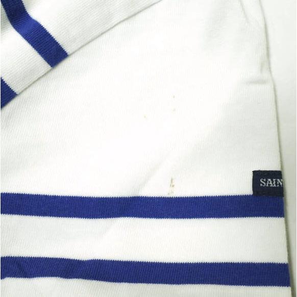 SAINT JAMES セントジェームス フランス製 NAVAL 3/4 ナヴァル ボーダーボートネック七分袖Tシャツ 1 ホワイト/コバルトブルー カットソー |  | 06
