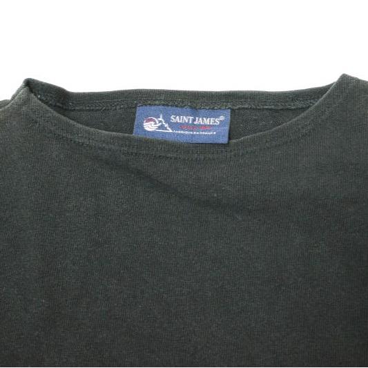 SAINT JAMES セントジェームス OUESSANT L/S SOLID ウエッソン ロングスリーブ ソリッド 1 BLACK ボートネック カットソー バスクシャツ |  | 03
