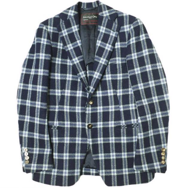 International Gallery BEAMS by Takahiro Matsushita 松下貴宏 COLOR CHECK 2B JACKET カラーチェック2Bテーラードジャケット 42 NAVY | 