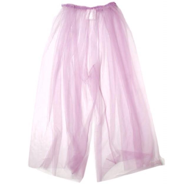 noir kei ninomiya ノワール ケイ ニノミヤ 23AW 日本製 チュールパンツ 3L-P001 S パープル イージー ワイド コムデギャルソン g21538 | 
