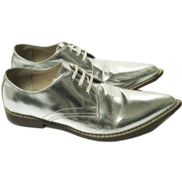 JUNYA WATANABE COMME des GARCONS ジュンヤワタナベ コムデギャルソン ポインテッドトゥレザーシューズ GF-K102 S(24cm) シルバー 革靴 |  | 02