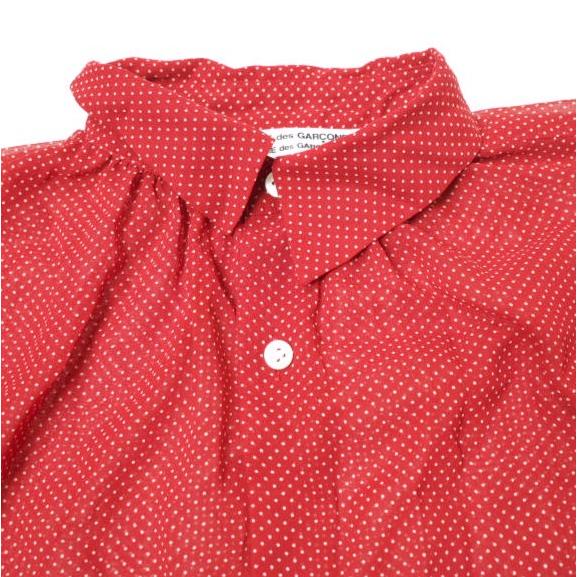 COMME des GARCONS COMME des GARCONS コムデギャルソン コムコム 21SS 日本製 ポルカドットシャツワンピース RG-B029 S RED ポリエステル |  | 03