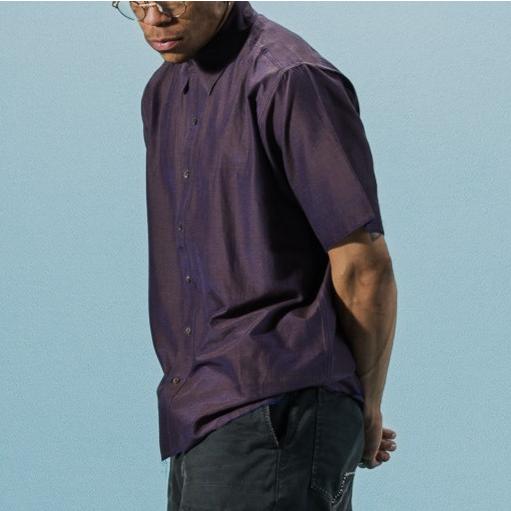 新品 ISSUETHINGS イシューシングス 25SS Type75 C/S SS Shirts アメリカ軍 コットンシルク ショートスリーブシャツ 25a/75-cs-00 2 PURPLE |  | 02