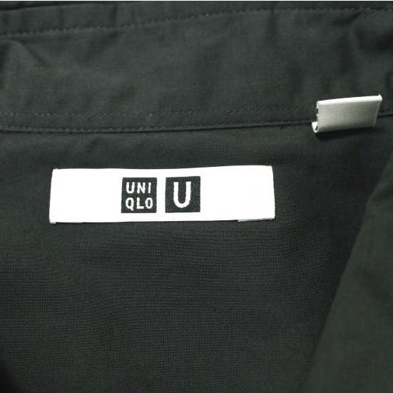 UNIQLO U ユニクロユー オーバーサイズシャツ（長袖） 331-455962 L DARK GRAY Christophe Lemaire クリストフルメール トップス g21626 |  | 03