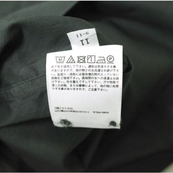 UNIQLO U ユニクロユー オーバーサイズシャツ（長袖） 331-455962 L DARK GRAY Christophe Lemaire クリストフルメール トップス g21626 |  | 07