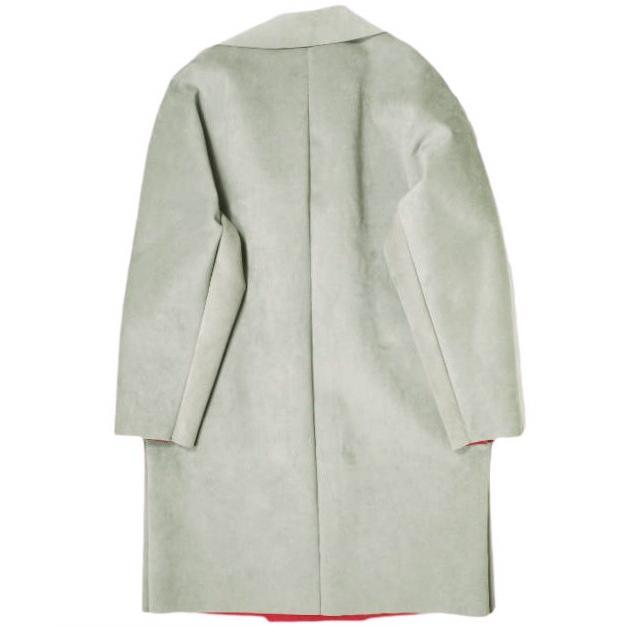 CLASS クラス Bardi Ultra Suede Coat レーザーカット ウルトラスエードボンディング トレンチコート CBEA13UNIB 2 Grey/Red 定価171,600円 |  | 01