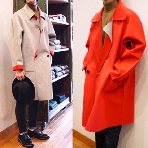 CLASS クラス Bardi Ultra Suede Coat レーザーカット ウルトラスエードボンディング トレンチコート CBEA13UNIB 2 Grey/Red 定価171,600円 |  | 03