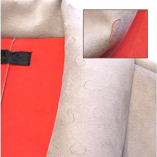 CLASS クラス Bardi Ultra Suede Coat レーザーカット ウルトラスエードボンディング トレンチコート CBEA13UNIB 2 Grey/Red 定価171,600円 |  | 04