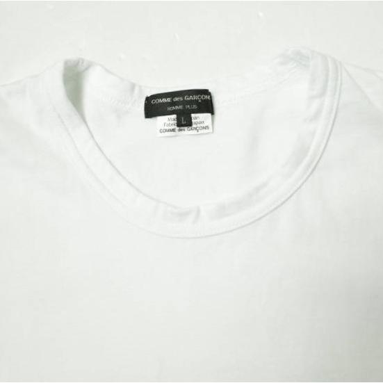 COMME des GARÇONS HOMME PLUS Tシャツ ホワイト S COMME des GARCONS HOMME PLUS(コムデギャルソンオムプリュス