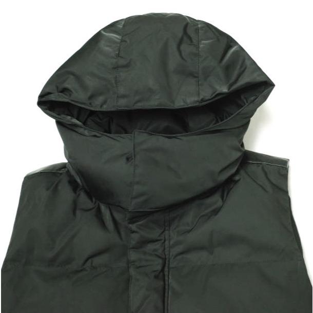 wjk ダブルジェイケイ memory twill lamb hooded down vest メモリーツイル ダウンベスト 2008 cf02S L BLACK 定価94,700円 ラムレザー |  | 03