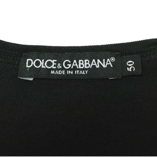 DOLCE＆GABBANA ドルチェアンドガッバーナ イタリア製 クラッシュ加工VネックTシャツ G8L45T / G7U29 50 BLACK 半袖 トップス g21667 |  | 02