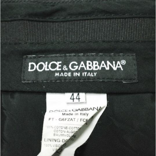 DOLCE＆GABBANA ドルチェアンドガッバーナ イタリア製 コットンヘリンボーントラウザーズ G6FZAT / FC6AY 44 GRAY テーパード パンツ |  | 02