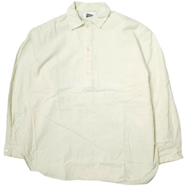 Pilgrim Surf+Supply ピルグリム サーフ+サプライ 23AW McCarthy Popover Shirt ブラッシュドコットン プルオーバーシャツ XS OFF WHITE | 
