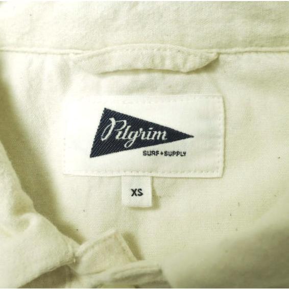 Pilgrim Surf+Supply ピルグリム サーフ+サプライ 23AW McCarthy Popover Shirt ブラッシュドコットン プルオーバーシャツ XS OFF WHITE |  | 06