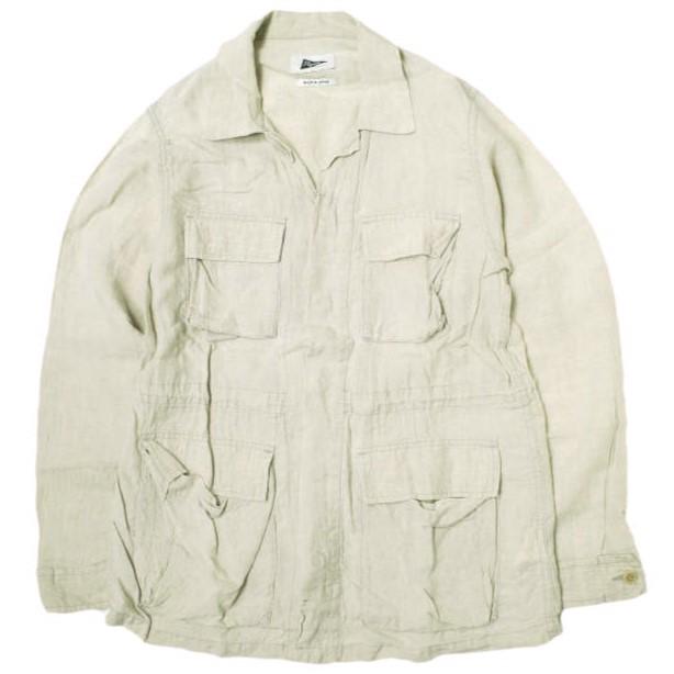 Pilgrim Surf+Supply ピルグリム サーフ+サプライ Olivia Relaxed Linen Army Jacket リラックスリネンアーミージャケット 1 NATURAL M-65 | 
