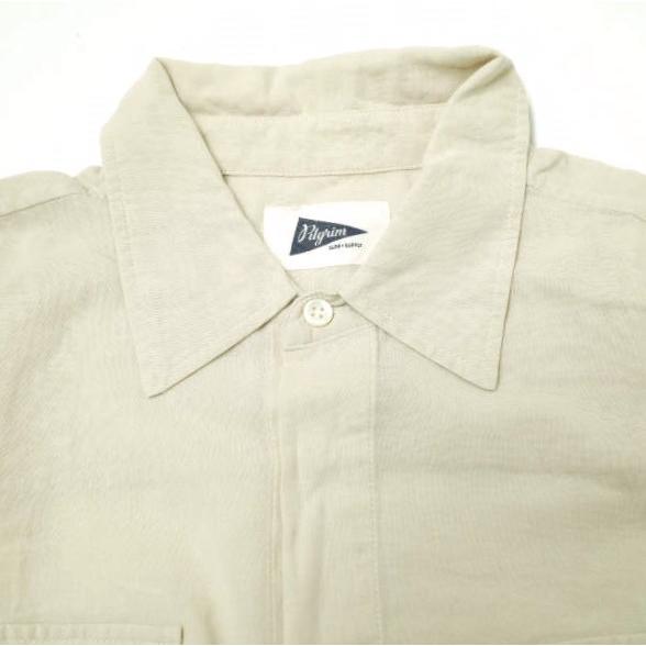 Pilgrim Surf+Supply ピルグリム サーフ+サプライ 23SS Celeste Sheer Blouse シアーミリタリーシャツ 37-11-0258-594 0 NATURAL BEAMS |  | 03