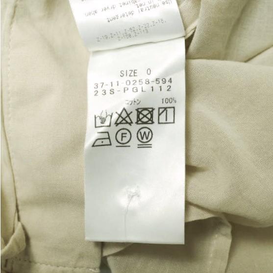 Pilgrim Surf+Supply ピルグリム サーフ+サプライ 23SS Celeste Sheer Blouse シアーミリタリーシャツ 37-11-0258-594 0 NATURAL BEAMS |  | 07