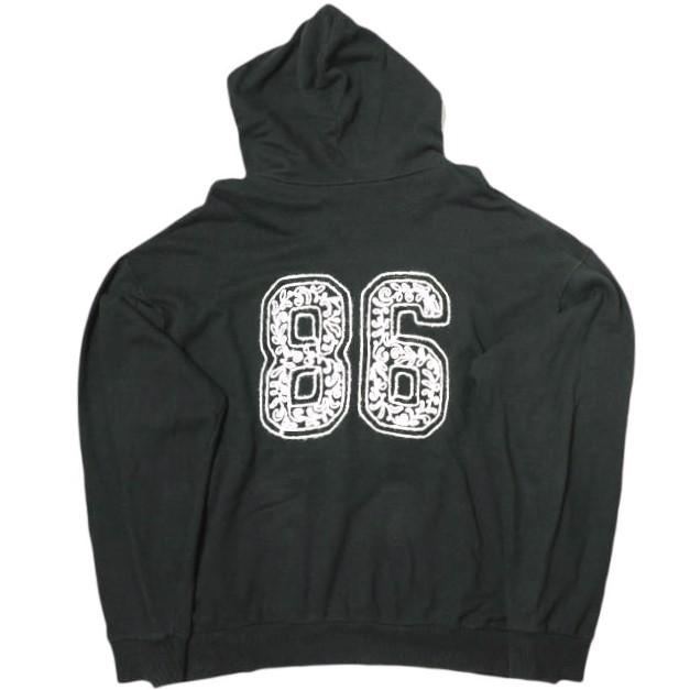 el conductorH コンダクター 24SS CORD EMBROIDERED COTTON HOODED SWEATER TEAM 86 スウェットプルオーバーパーカー PD24SC01 4(L) BLK |  | 01