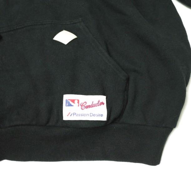 el conductorH コンダクター 24SS CORD EMBROIDERED COTTON HOODED SWEATER TEAM 86 スウェットプルオーバーパーカー PD24SC01 4(L) BLK |  | 04