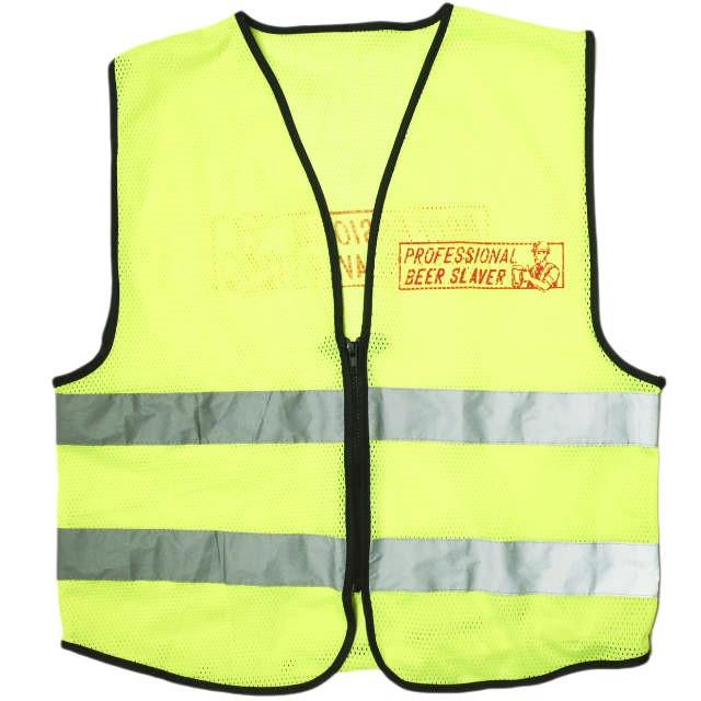 BEER SLAVE ビールの奴隷 24SS メッシュジップベスト Free ライムイエロー ジレ 蛍光 トップス g21698 | 