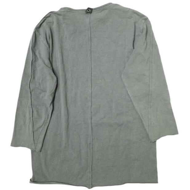 wjk ダブルジェイケイ ストレッチコットン 五分袖クルーネックカットソー S グレー カットオフ Tシャツ トップス g21722 |  | 01