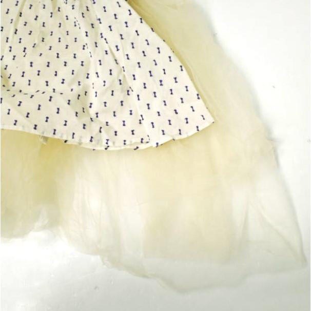 RhodolirioN ロドリリオン 23SS Frill Top - Tulle ＆ Cut Dobby フリルトップ チュール アンド カットドビー ノースリーブ ブラウス |  | 05