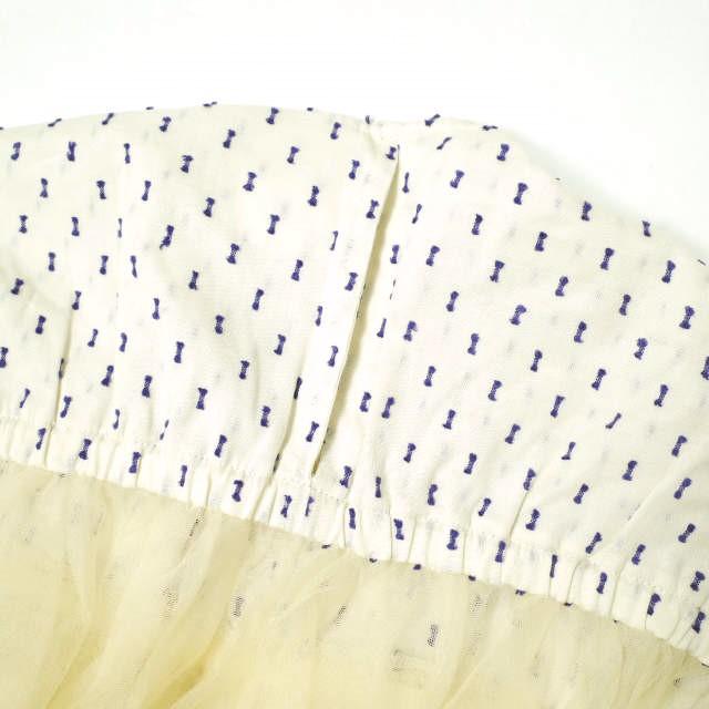 RhodolirioN ロドリリオン 23SS Frill Top - Tulle ＆ Cut Dobby フリルトップ チュール アンド カットドビー ノースリーブ ブラウス |  | 06