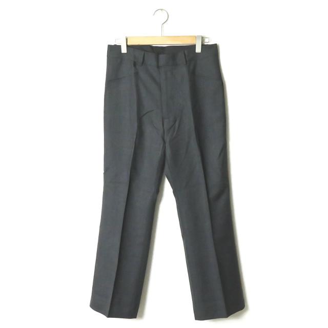 新品 bukht ブフト 18AW CLASSIC TROUSERS CHARCOAL PIN CHECK クラシックトラウザーズ BV-95812 2(M) グレー パンツ スラックス ☆☆g2178 | 