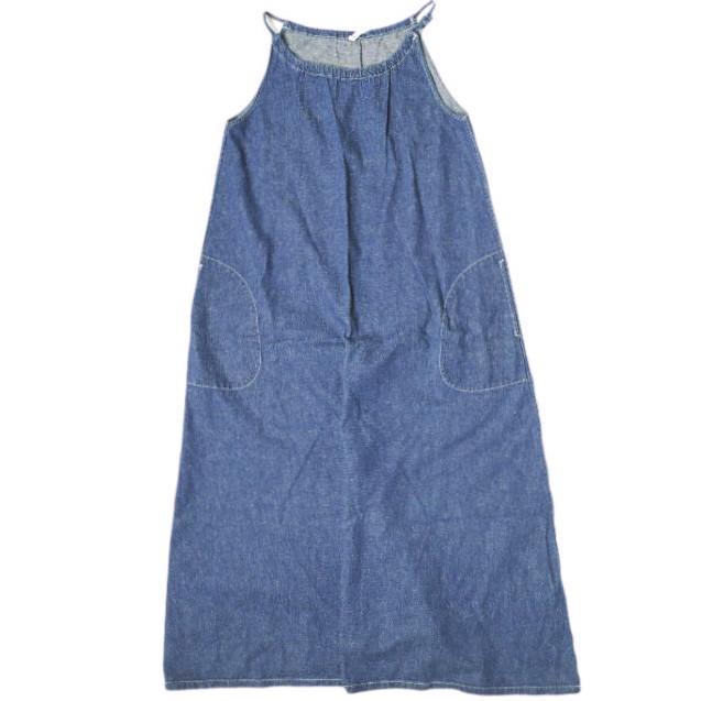 NEPENTHES 955 ネペンテス 日本製 デニムノースリーブマキシワンピース 1 Indigo トップス g21781 | 