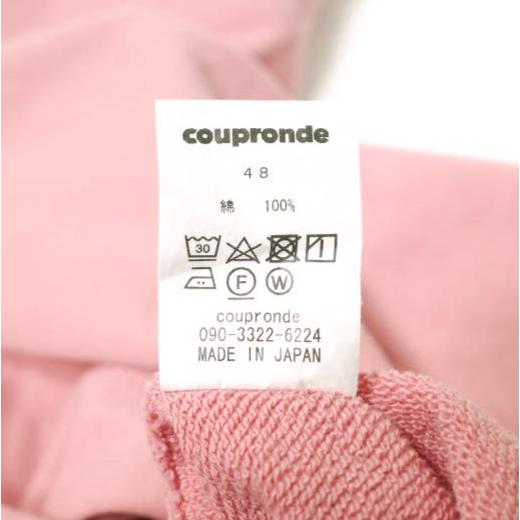 coupronde クープロンド 23AW 日本製 SUVIN COTTON SWEAT スビンコットン オーバーサイズスウェット 48 AGATE PINK トレーナー 裏毛 g21814 |  | 06