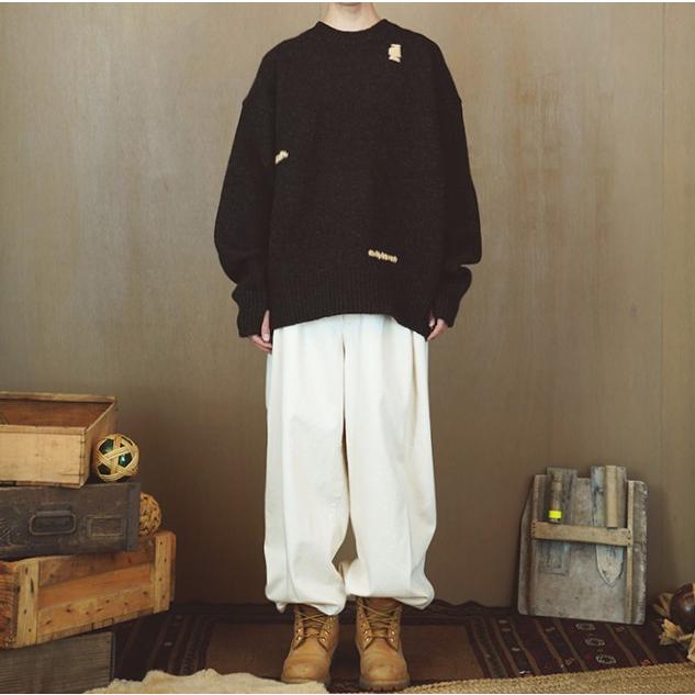 refomed リフォメッド 23AW 日本製 GRANNY REPAIR KNIT SWEATER グラニーリペアニットセーター  REKN-004 3 IVORY クルーネック g21816 |  | 02