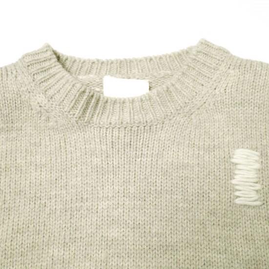 refomed リフォメッド 23AW 日本製 GRANNY REPAIR KNIT SWEATER グラニーリペアニットセーター  REKN-004 3 IVORY クルーネック g21816 |  | 03