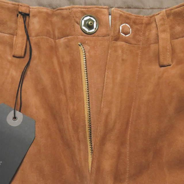 新品 bukht ブフト CUT OFF GOAT SUEDE S/T PANTS カットオフゴート 