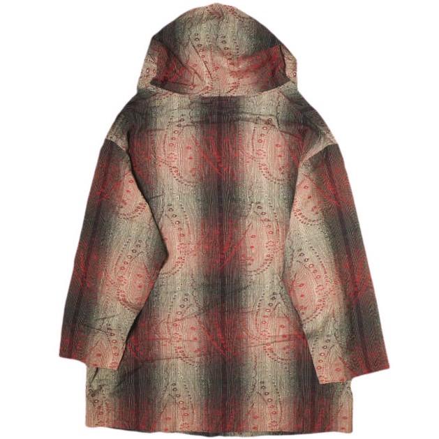 Needles ニードルス 22SS 日本製 Pullover Parka - R/W Jacquard レーヨンウール プルオーバーパーカー KP098 L RED ロング g21859 |  | 01