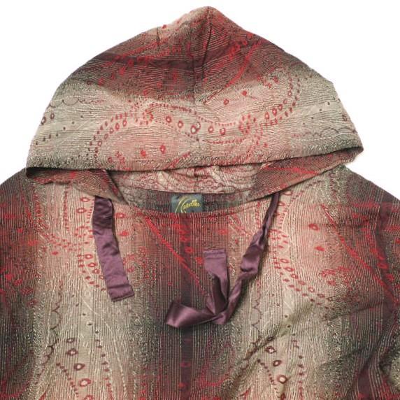 Needles ニードルス 22SS 日本製 Pullover Parka - R/W Jacquard レーヨンウール プルオーバーパーカー KP098 L RED ロング g21859 |  | 02