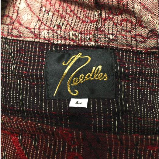 Needles ニードルス 22SS 日本製 Pullover Parka - R/W Jacquard レーヨンウール プルオーバーパーカー KP098 L RED ロング g21859 |  | 05