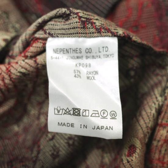 Needles ニードルス 22SS 日本製 Pullover Parka - R/W Jacquard レーヨンウール プルオーバーパーカー KP098 L RED ロング g21859 |  | 06