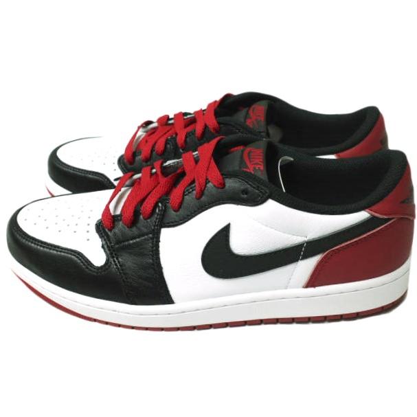 新品 NIKE ナイキ AIR JORDAN 1 RETRO LOW OG エアジョーダン 1 CZ0790-106 US10.5(28.5cm) WHITE/BLACK-VARSITY RED Black Toe つま黒 |  | 01