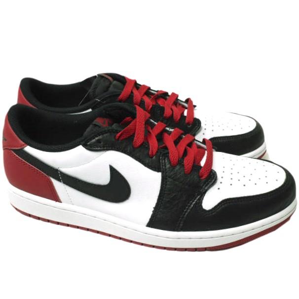 新品 NIKE ナイキ AIR JORDAN 1 RETRO LOW OG エアジョーダン 1 CZ0790-106 US10.5(28.5cm) WHITE/BLACK-VARSITY RED Black Toe つま黒 |  | 02